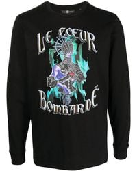 Edward Crutchley - T-Shirt En Coton À Imprimé Graphique - Lyst