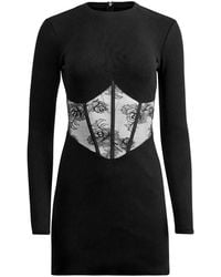 Fleur du Mal - Bouquet-Lace Boned Midi Dress - Lyst