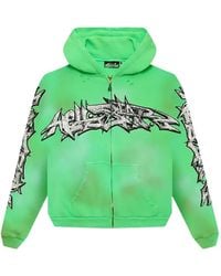HELLSTAR - Graffiti-Print Zip-Up Hoodie - Lyst