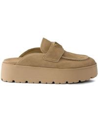 Prada - Mules Con Suola Rialzata - Lyst