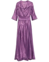 Baruni - Metallic-Effect Maxi Dress - Lyst