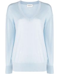 P.A.R.O.S.H. - Maglia V-Neck Fine-Knit Jumper - Lyst