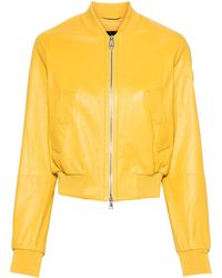 Peuterey - Chiosya Leather Bomber Jacket - Lyst