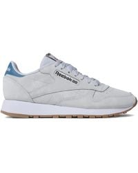 Reebok - Classic "Pure/Steely" Sneakers - Lyst