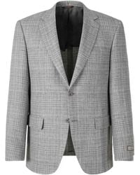 Canali - Notched-Lapel Checked Blazer - Lyst