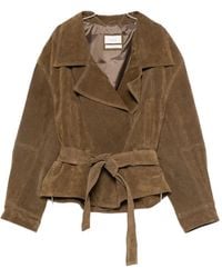 ViCOLO - Belted Leather Jacket - Lyst