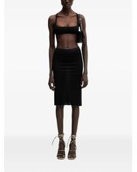 Rick Owens - Elasticated-Waistband Jersey Midi Skirt - Lyst