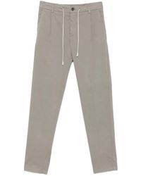 Eleventy - Drawstring-Waist Pleated Trousers - Lyst