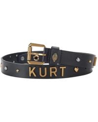 Kurt Geiger - Kurt Studded Leather Belt - Lyst