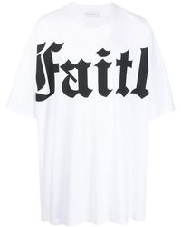 Faith Connexion - Logo-print Cotton T-shirt - Lyst