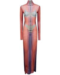 Jean Paul Gaultier - "Re-Edition: Long Dress" High Neck With Long Sleev - Lyst