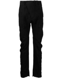 Masnada - Ribbed Cotton Tapered Trousers - Lyst