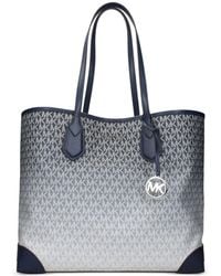 Michael Kors - Grand Sac Porté Épaule Eva Monogrammé - Lyst
