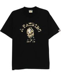 A Bathing Ape - 1St Camo College T-Shirt - Lyst