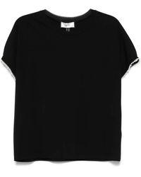 Nissa - T-Shirt Mit Kunstperlen - Lyst