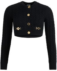 Patou - Cable-Knit Buttoned Cardigan - Lyst
