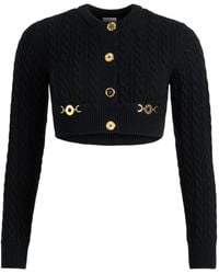 Patou - Cable-Knit Buttoned Cardigan - Lyst