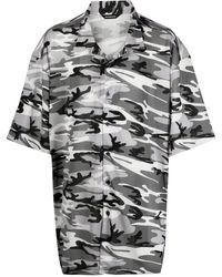 Balenciaga - Overhemd Met Camouflageprint - Lyst