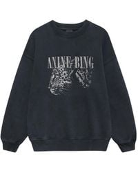 Anine Bing - Spencer Leopard-Print Sweatshirt - Lyst