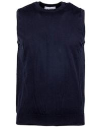Alpha Studio - Crew-Neck Sleeveless Vest - Lyst