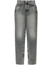 RE/DONE - Super High Drainpipe Jeans - Lyst