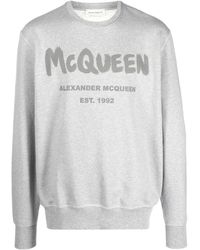 Alexander McQueen - Sweatshirt mit Logo-Print - Lyst