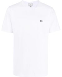 Woolrich - Logo-appliqué Crew-neck T-shirt - Lyst