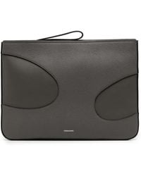 Ferragamo - Cut-Out Leather Laptop Bag - Lyst