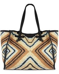 Gianni Chiarini - Large Marcella Chevron-Weave Tote Bag - Lyst