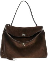 Balenciaga - Large Rodeo Suede Tote Bag - Lyst