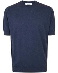 Lardini - Short-Sleeve Knitted T-Shirt - Lyst
