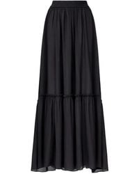 JACOB LEE - Tiered Silk-Chiffon Maxi Skirt - Lyst