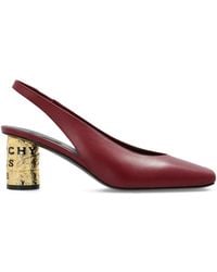 Givenchy - Square-Toe Slingback Pumps - Lyst