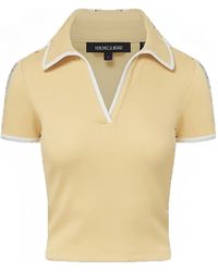 Veronica Beard - Geribbelde Top Met Contrasterende Afwerking - Lyst