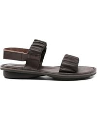 Trippen - Pacific Ruffled Leather Sandals - Lyst