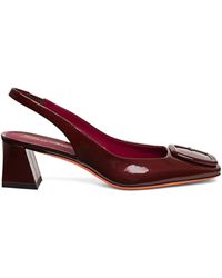 Santoni - 50Mm Buckle Patent Leather Pumps - Lyst