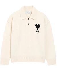 Ami Paris - Pull À Détail De Logo - Lyst