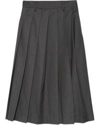 DUNST - Pleated midi skirt - Lyst