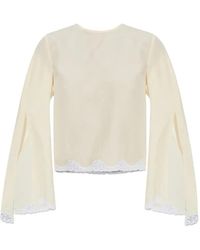 Posse - Tabitha Lace-Trim Top - Lyst