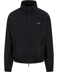 Ferragamo - Logo-Patch Bomber Jacket - Lyst