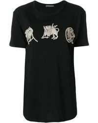 McQueen - 刺繍tシャツ - Lyst