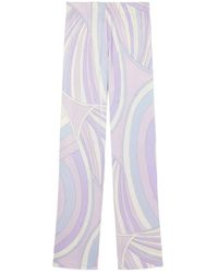 PUCCI - Iride Print Straight Trousers - Lyst