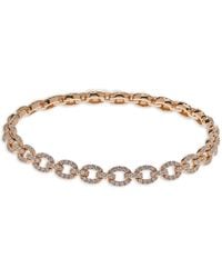 Jewels Aficionado - 18K Rose Diamond Link Bracelet - Lyst
