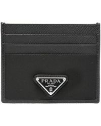 Prada - Portemonnaie mit Triangel-Logo - Lyst