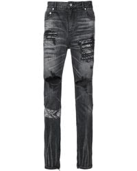God's Masterful Children - Ripped Paisley Insert Jeans - Lyst
