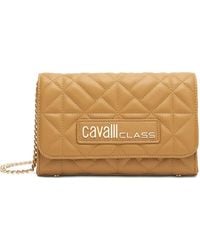 Roberto Cavalli - Chain Quilted Shoulder Bag - Lyst