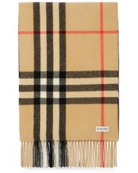 Burberry - Gradient Check Cashmere Scarf - Lyst