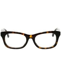 Burberry - Tortoiseshell-Effect Rectangle-Frame Glasses - Lyst