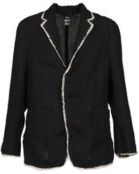 Post Archive Faction PAF - Drifter Raw-Edge Linen Jacket - Lyst