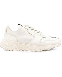Buttero - Perforated Lace-Up Sneakers - Lyst
